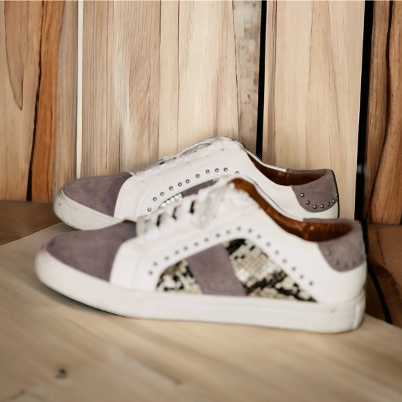 Steve Madden Shoes - Steve Madden Annita Snake Skin Suede Sneakers shoe Womens